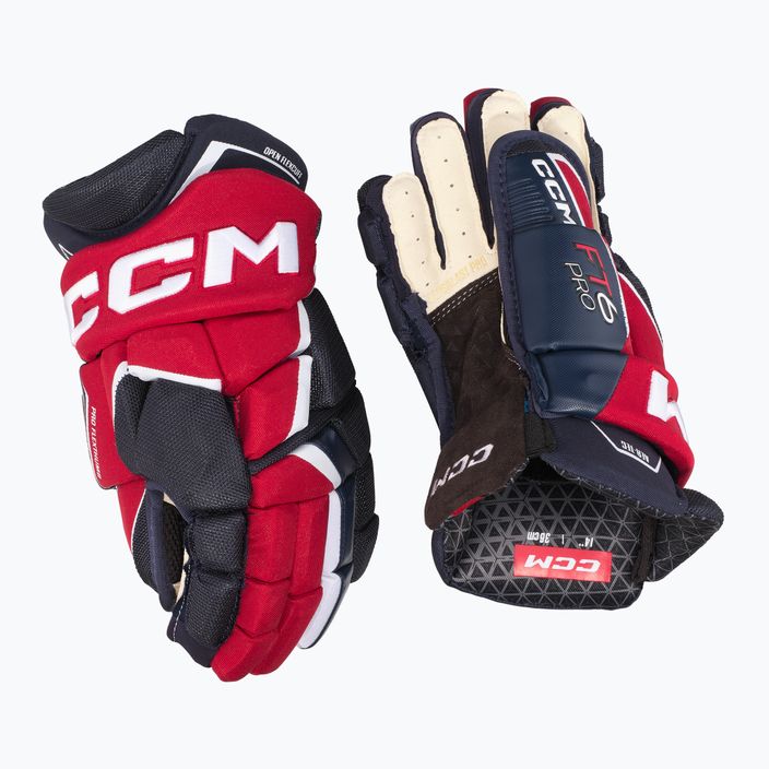 Рукавиці хокейні CCM JetSpeed FT6 Pro SR navy/red/white