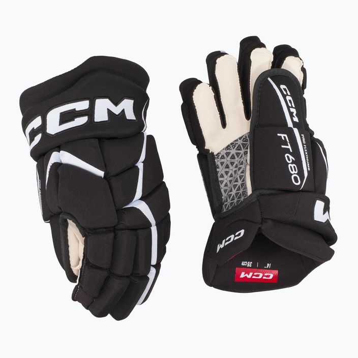 Рукавиці хокейні CCM JetSpeed FT680 SR black/white