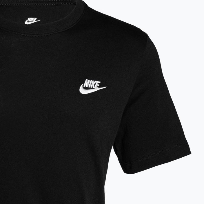 Чоловіча футболка Nike Sportswear Club чорно-біла 3