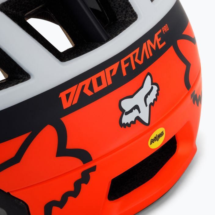 Шолом велосипедний Fox Racing Dropframe Pro Dvide  помаранчево-чорний 29396_824 7