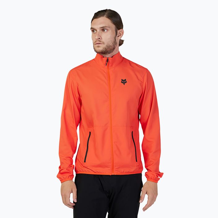Чоловіча велосипедна куртка Fox Racing Ranger Wind помаранчеве полум'я