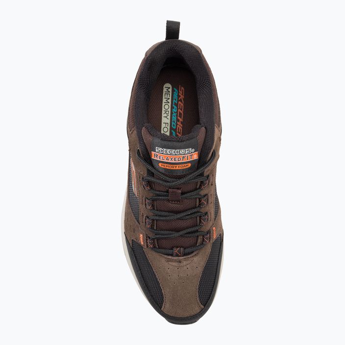 Чоловічі трекінгові черевики SKECHERS Oak Canyon шоколадно-чорні 6