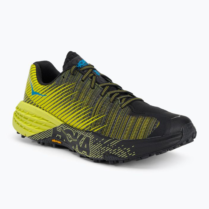 Кросівки для бігу жіночі HOKA Evo Speedgoat чорно-жовті 1111430-CIB