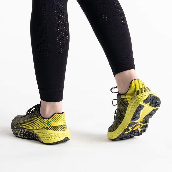 Кросівки для бігу жіночі HOKA Evo Speedgoat чорно-жовті 1111430-CIB 4
