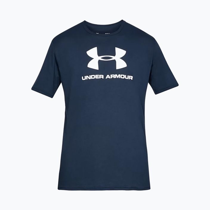 Футболка тренувальна чоловіча Under Armour UA Sportstyle Logo SS синя 1329590