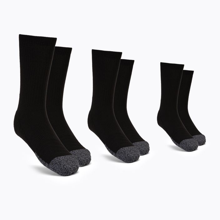 Шкарпетки спортивні чоловічі Under Armour Heatgear Crew 3 пари чорні 1346751