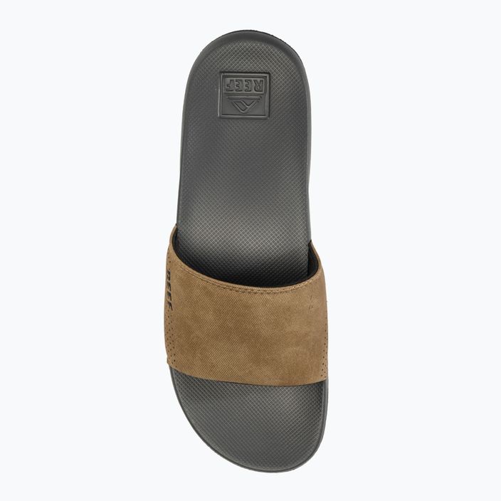 Шльопанці чоловічі REEF One Slide grey/tan 5