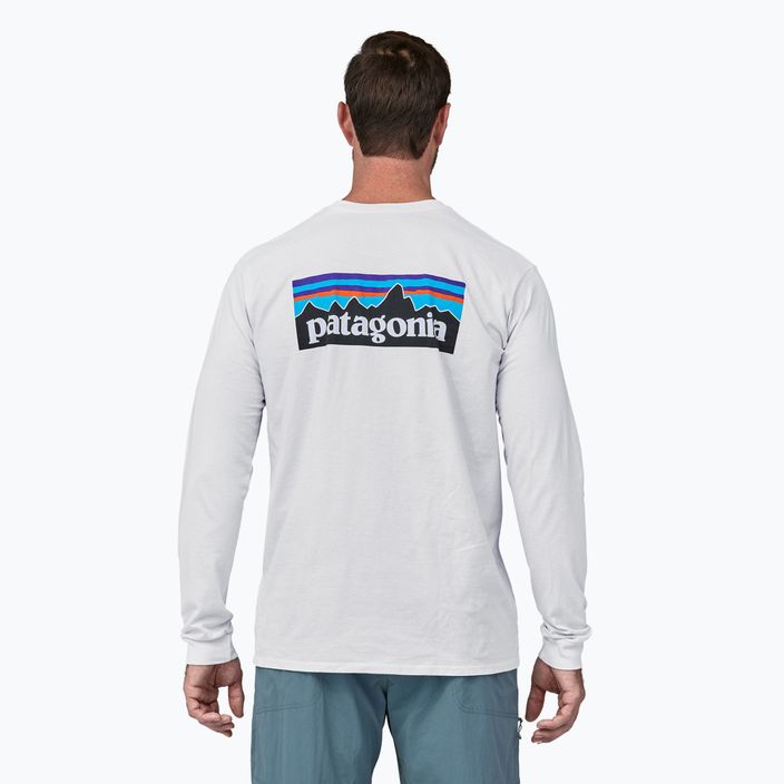 Кофта чоловіча Patagonia P-6 Logo Responsibili white 2