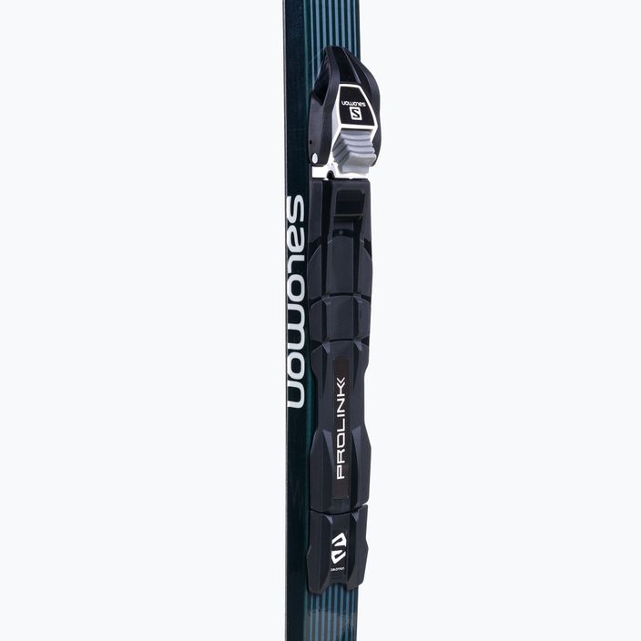 Лижі бігові дитячі Salomon Aero Grip Jr. + Prolink Access чорно-блакитні L412480PM 8
