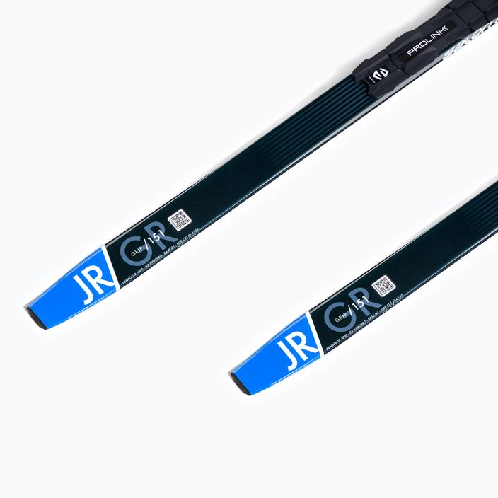 Лижі бігові дитячі Salomon Aero Grip Jr. + Prolink Access чорно-блакитні L412480PM 9