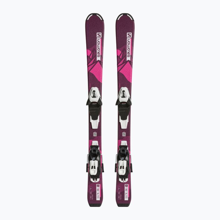 Дитячі гірські лижі Salomon Lux Jr S+C5 bordeau/pink
