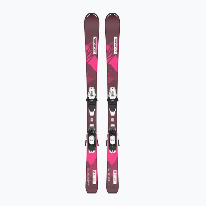 Дитячі гірські лижі Salomon Lux Jr S+C5 bordeau/pink 6