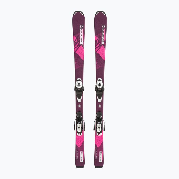 Дитячі гірські лижі Salomon Lux Jr M+L6 bordeau/pink