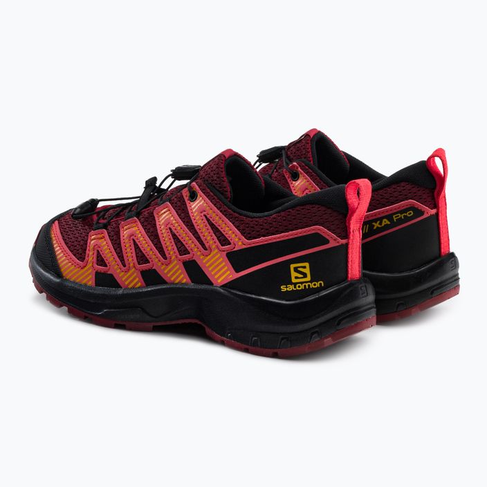 Кросівки для бігу дитячі Salomon XA Pro V8 dahlia/black/pord 3