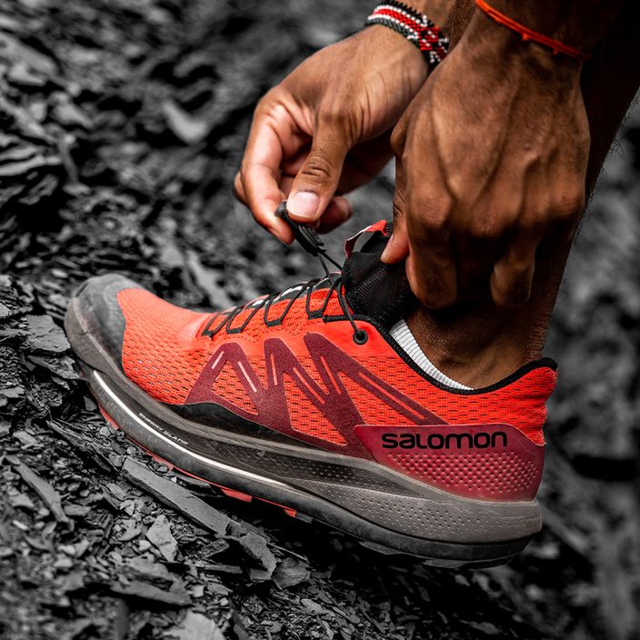 Кросівки для бігу чоловічі Salomon Pulsar Trail poppy red/bird/black 13