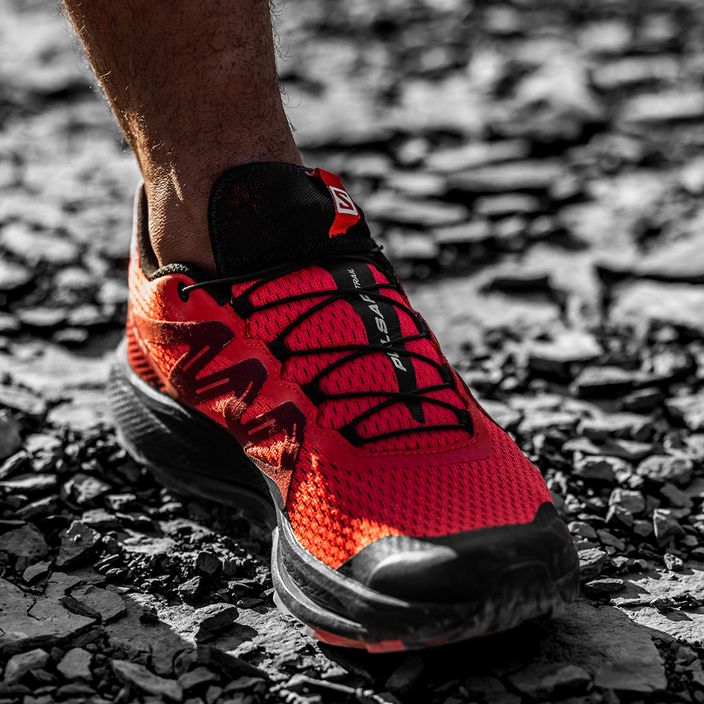 Кросівки для бігу чоловічі Salomon Pulsar Trail poppy red/bird/black 14