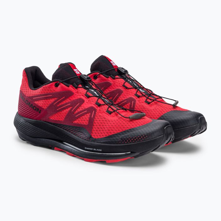 Кросівки для бігу чоловічі Salomon Pulsar Trail poppy red/bird/black 5