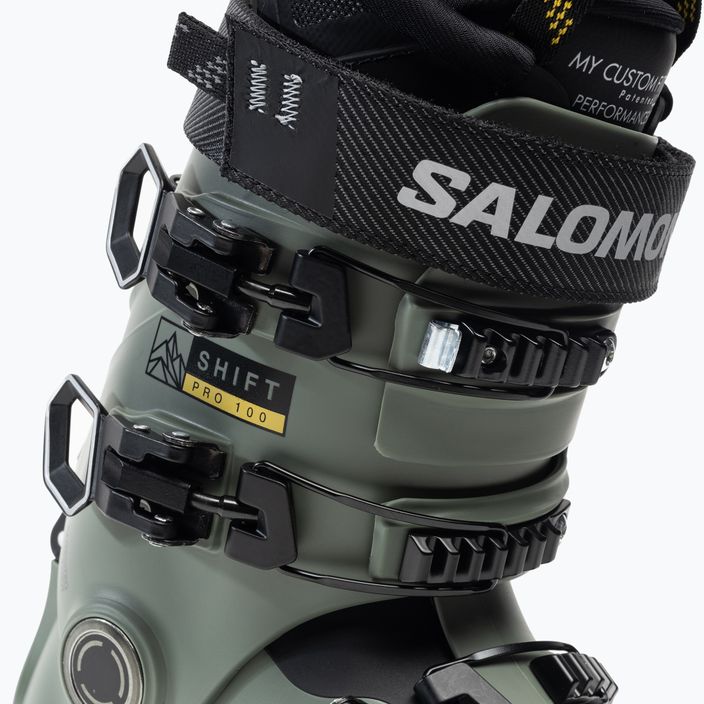 Черевики лижні чоловічі Salomon Shift Pro 100 AT зелені L47000800 7