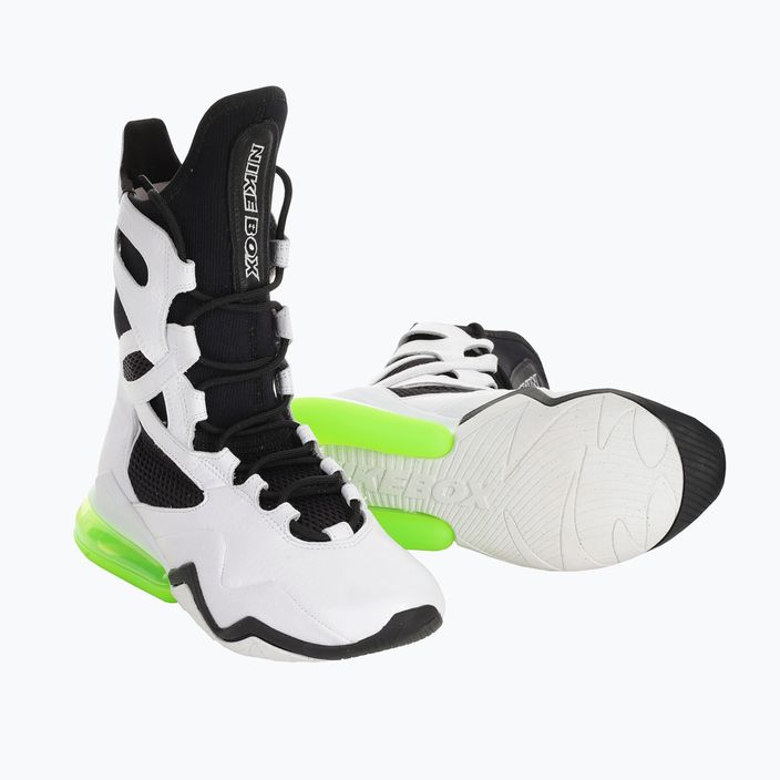 Жіночі кросівки Nike Air Max Box білі/чорні/електрично-зелені 14