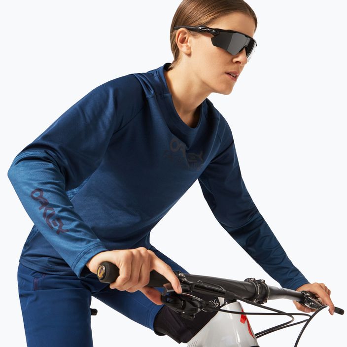 Велофутболка жіноча Oakley Factory Pilot синя FOA500224 3