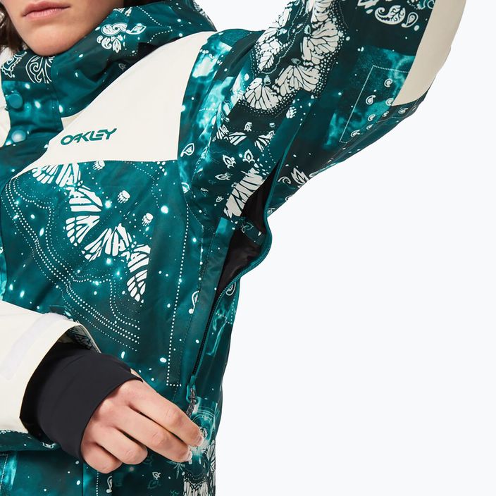 Куртка сноубордична жіноча Oakley TC Aurora RC Insulated зелена FOA500278 6