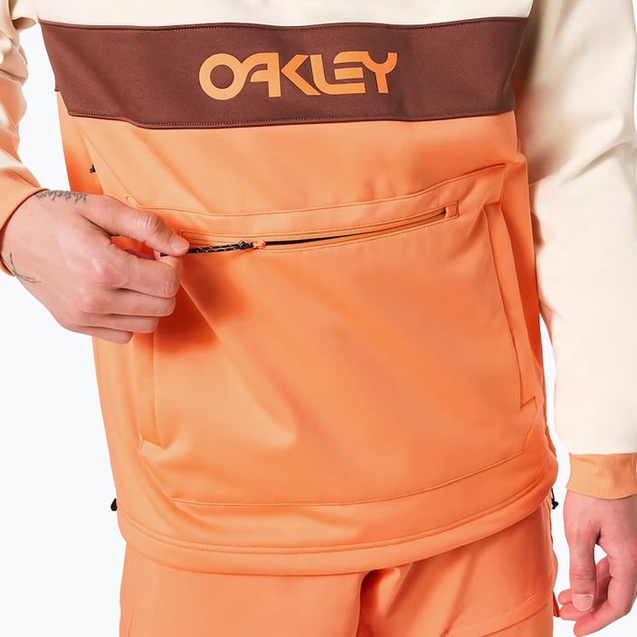 Чоловіча толстовка Oakley TNP Nose Grab Softshell худі арктична біла/ніжно-помаранчева 5