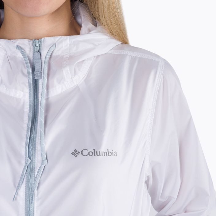 Куртка вітрозахисна жіноча Columbia Flash Forward 101 біло-чорна 1585911 6