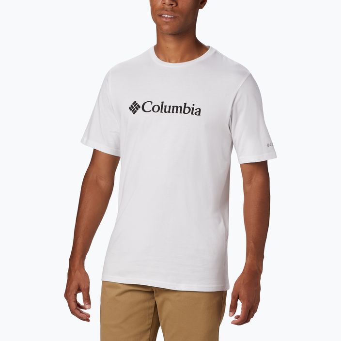 Футболка трекінгова чоловіча Columbia CSC Basic Logo white