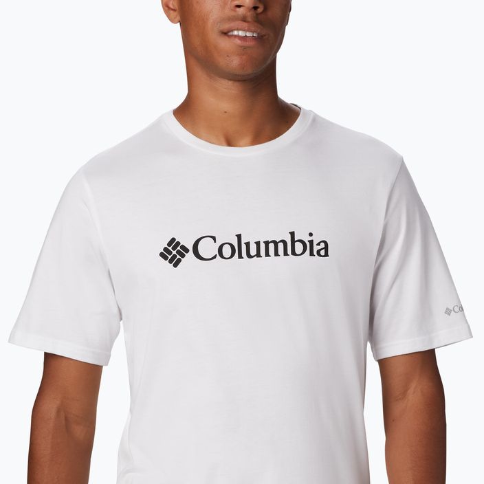 Футболка трекінгова чоловіча Columbia CSC Basic Logo white 5