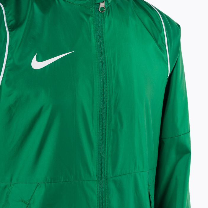 Куртка футбольна дитяча Nike Park 20 Rain Jacket pine гreen/white/white 3