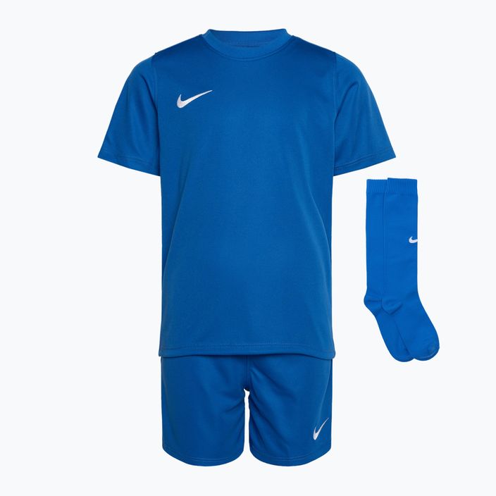 Футбольний комплект дитячий Nike Dri-FIT Park Little Kids royal blue/royal blue/white