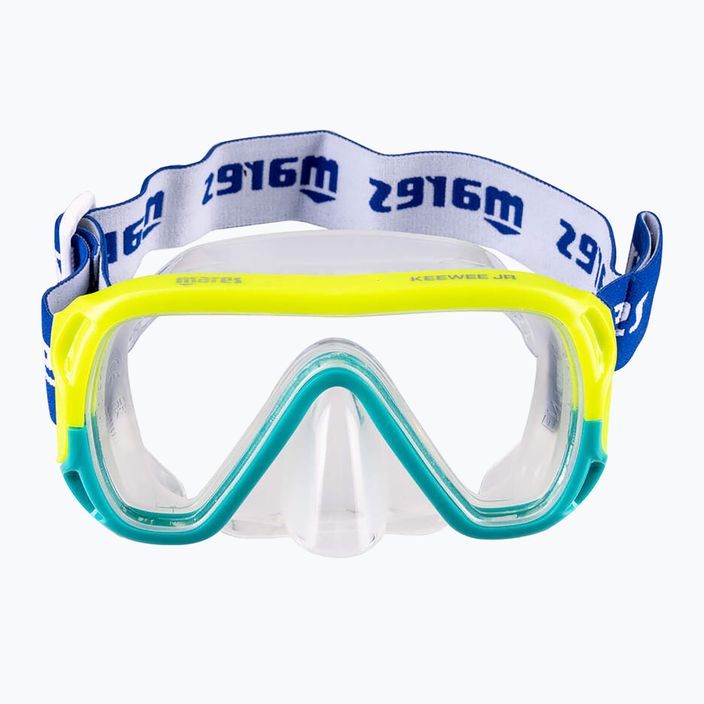 Маска для дайвінгу дитяча Mares Keewee Junior yellow / aqua / clear