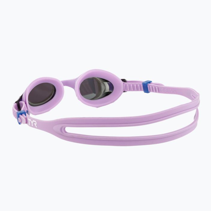 Окуляри  для плавання дитячі TYR Swimple Metallized silvger/purple 4