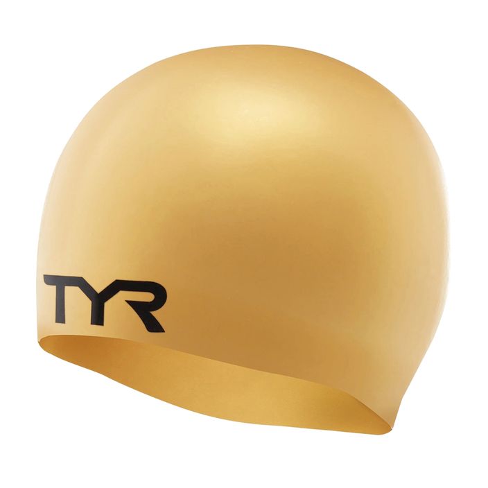 Шапочка для плавання TYR Wrinkle Free gold 2