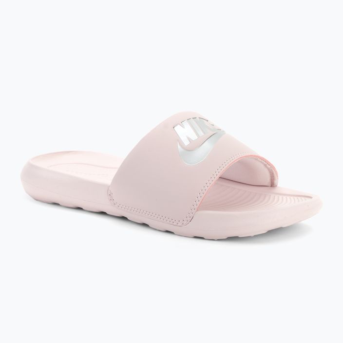 Шльопанці жіночі Nike Victori One Slide barely rose/barely rose/metallic silver