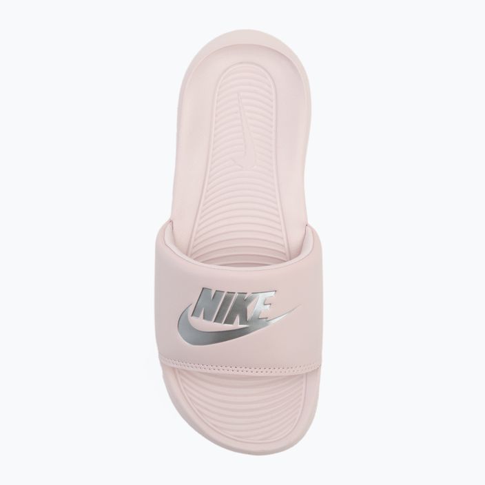 Шльопанці жіночі Nike Victori One Slide barely rose/barely rose/metallic silver 5