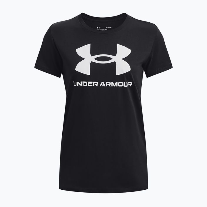 Жіноча футболка Under Armour Rival Logo чорна/біла 8