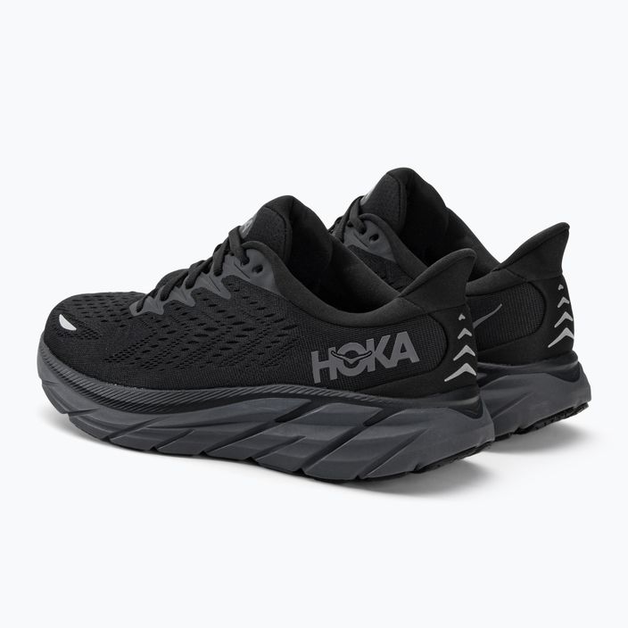 Кросівки для бігу чоловічі HOKA Clifton 8 чорні 1119393-BBLC 4
