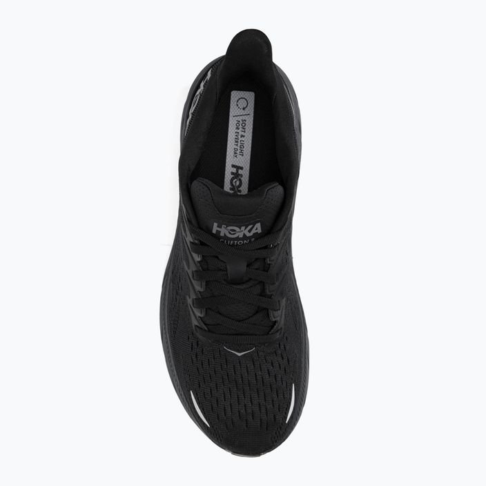 Кросівки для бігу чоловічі HOKA Clifton 8 чорні 1119393-BBLC 6