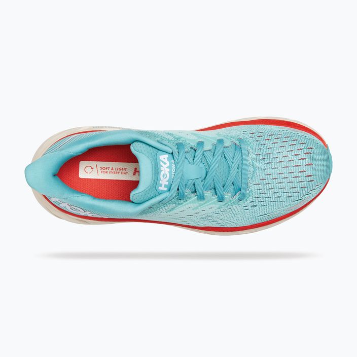 Кросівки для бігу жіночі HOKA Clifton 8 блакитні 1119394-AEBL 13