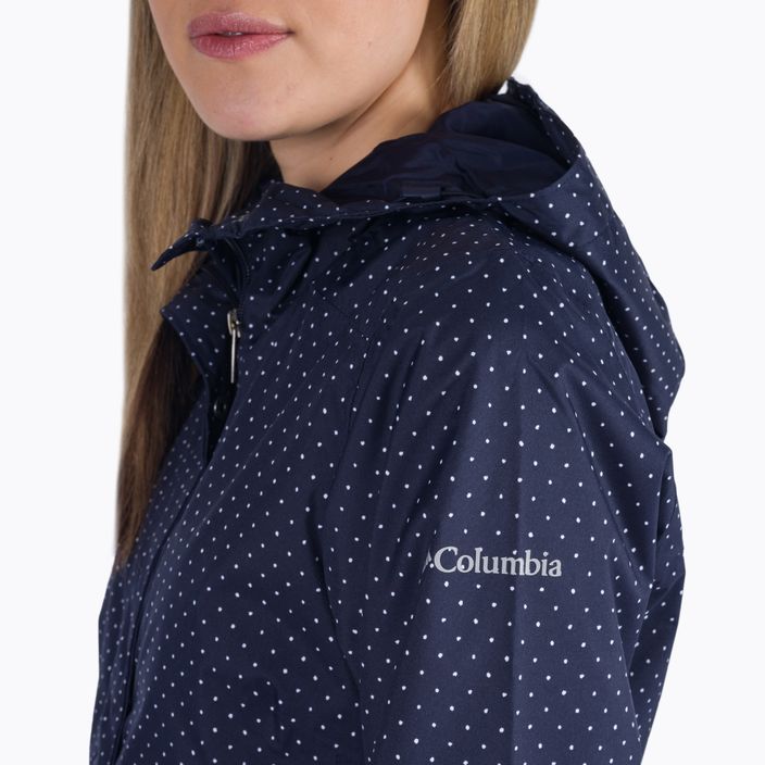 Куртка дощовик жіноча Columbia Splash A Little II nocturnal spacey dots print 4