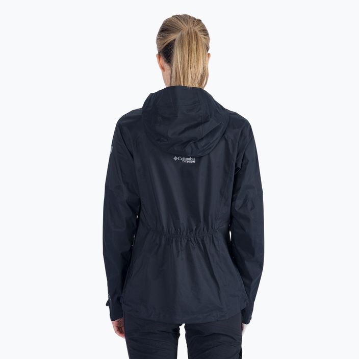 Куртка дощовик жіноча Columbia Titan Pass 2.5L black 4