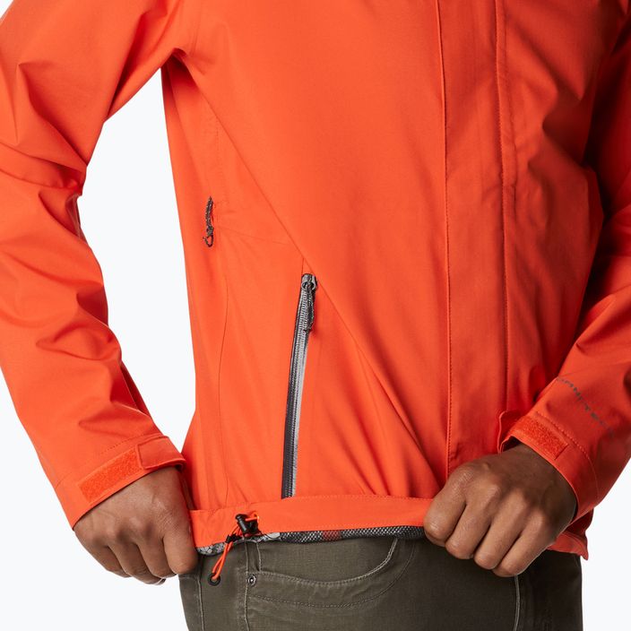 Куртка дощовик чоловіча Columbia Earth Explorer Shell 813 оранжева 1988612 14