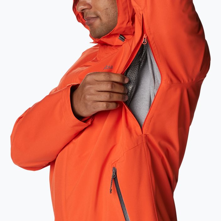 Куртка дощовик чоловіча Columbia Earth Explorer Shell 813 оранжева 1988612 15