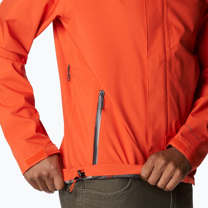 Куртка дощовик чоловіча Columbia Earth Explorer Shell 813 оранжева 1988612 16