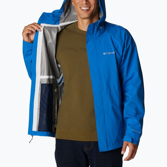 Куртка дощовик чоловіча Columbia Earth Explorer Shell 432 синя 1988612 5