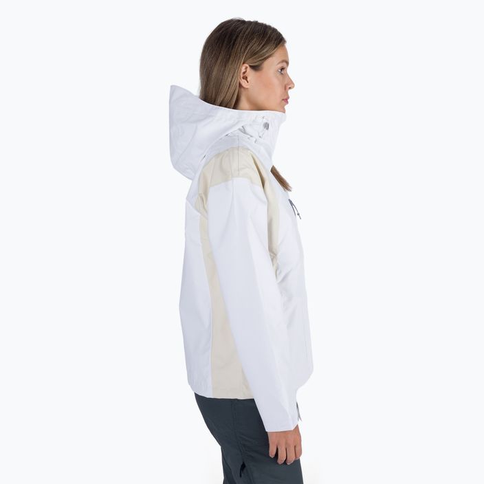 Куртка дощовик жіноча Columbia Hikebound white/chalk 3