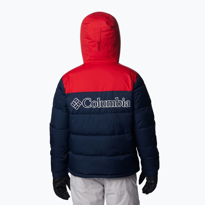 Куртка лижна чоловіча Columbia Iceline Ridge collegiate navy/mountain red 3