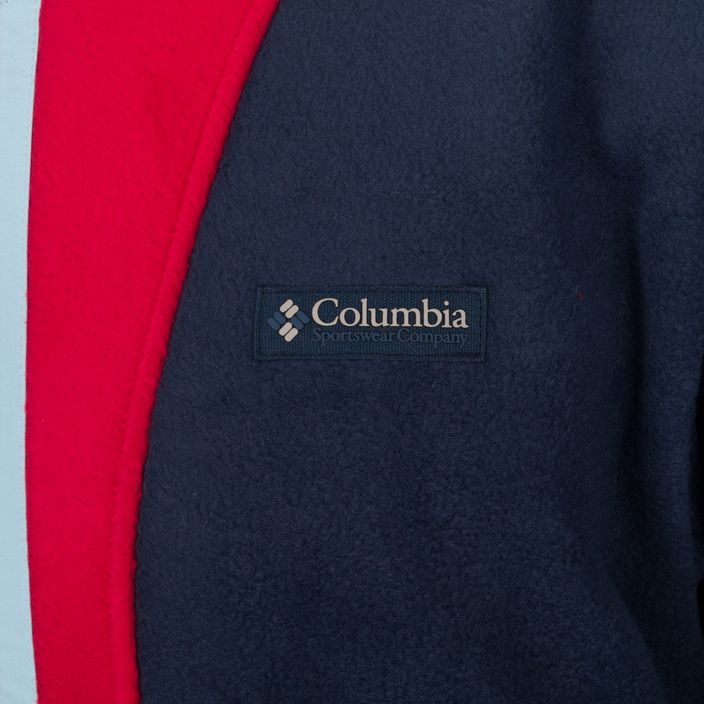 Кофта трекінгова чоловіча Columbia Back Bowl Full Zip collegiate navy/mtn red/sky blue 9