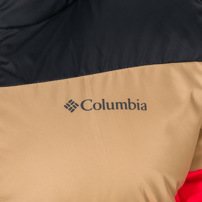 Пуховик жіночий Columbia Puffect Color Blocked red lily/beach/black 8